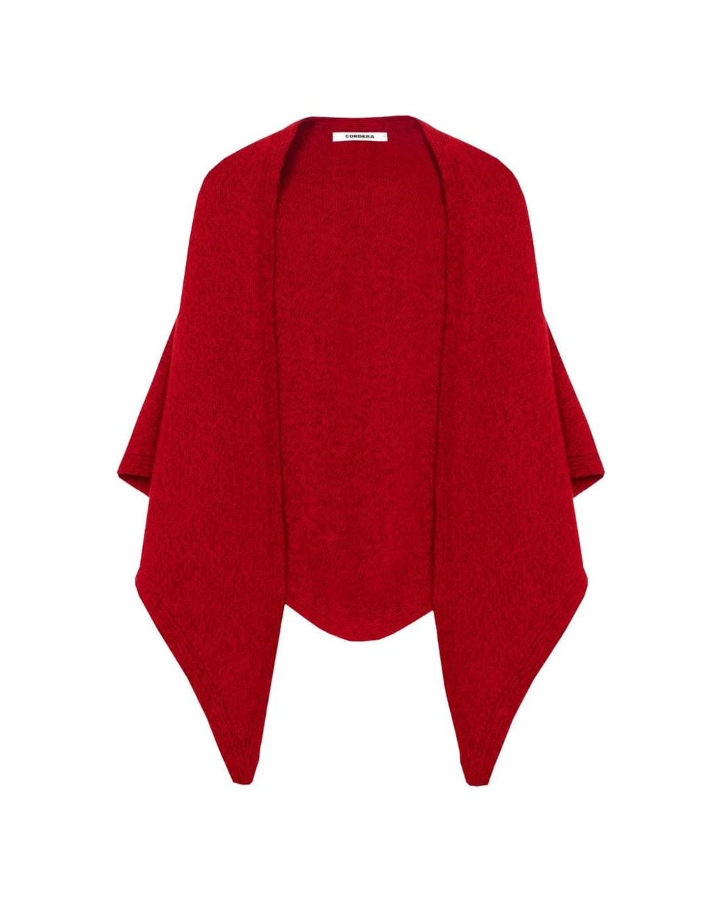 Cordera Red Knitted Scarf