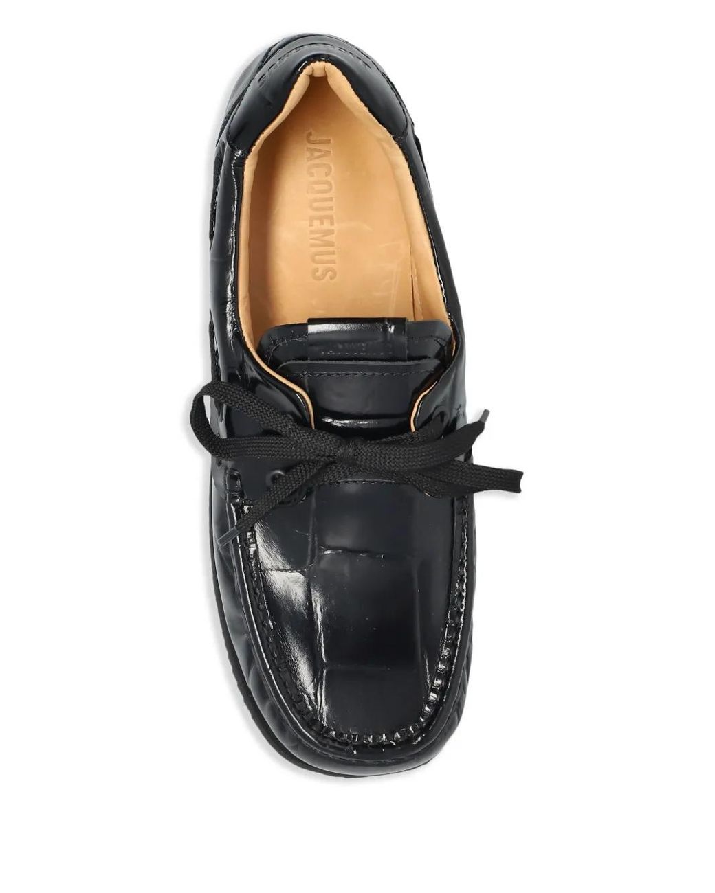 Jacquemus Black The Batto Boat Shoes