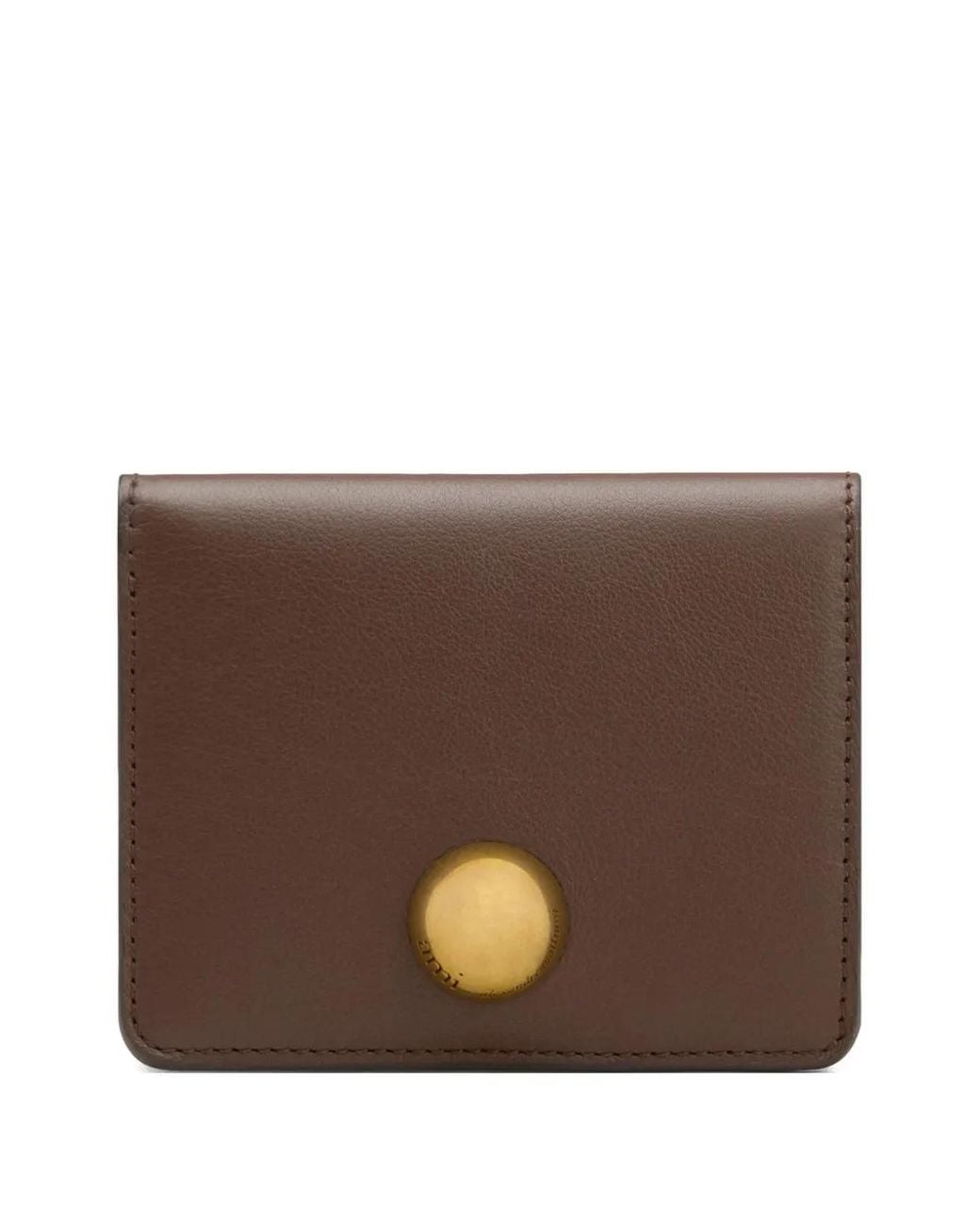 AMI Brown Carrousel Leather Wallet
