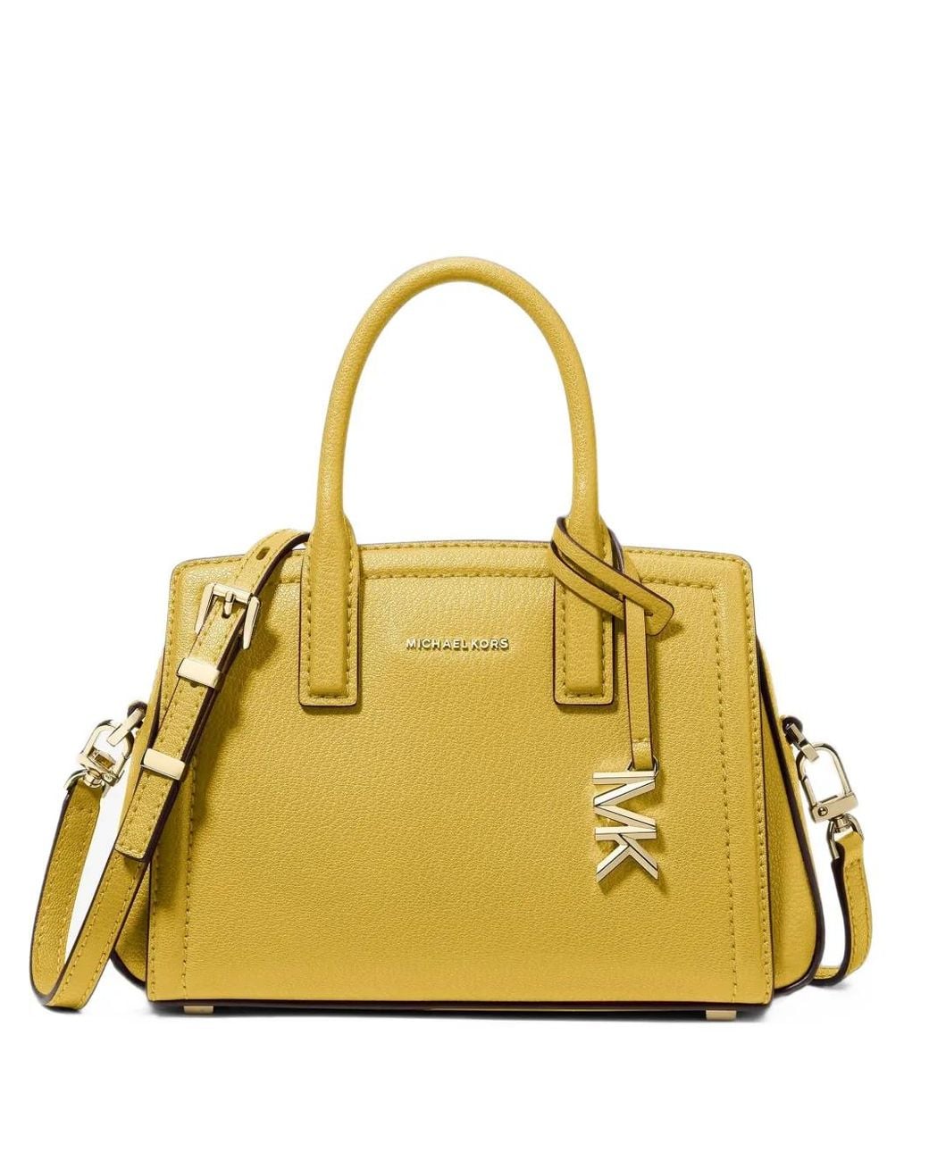 Michael Kors Metallic Laila Extra-Small Leather Crossbody Bag