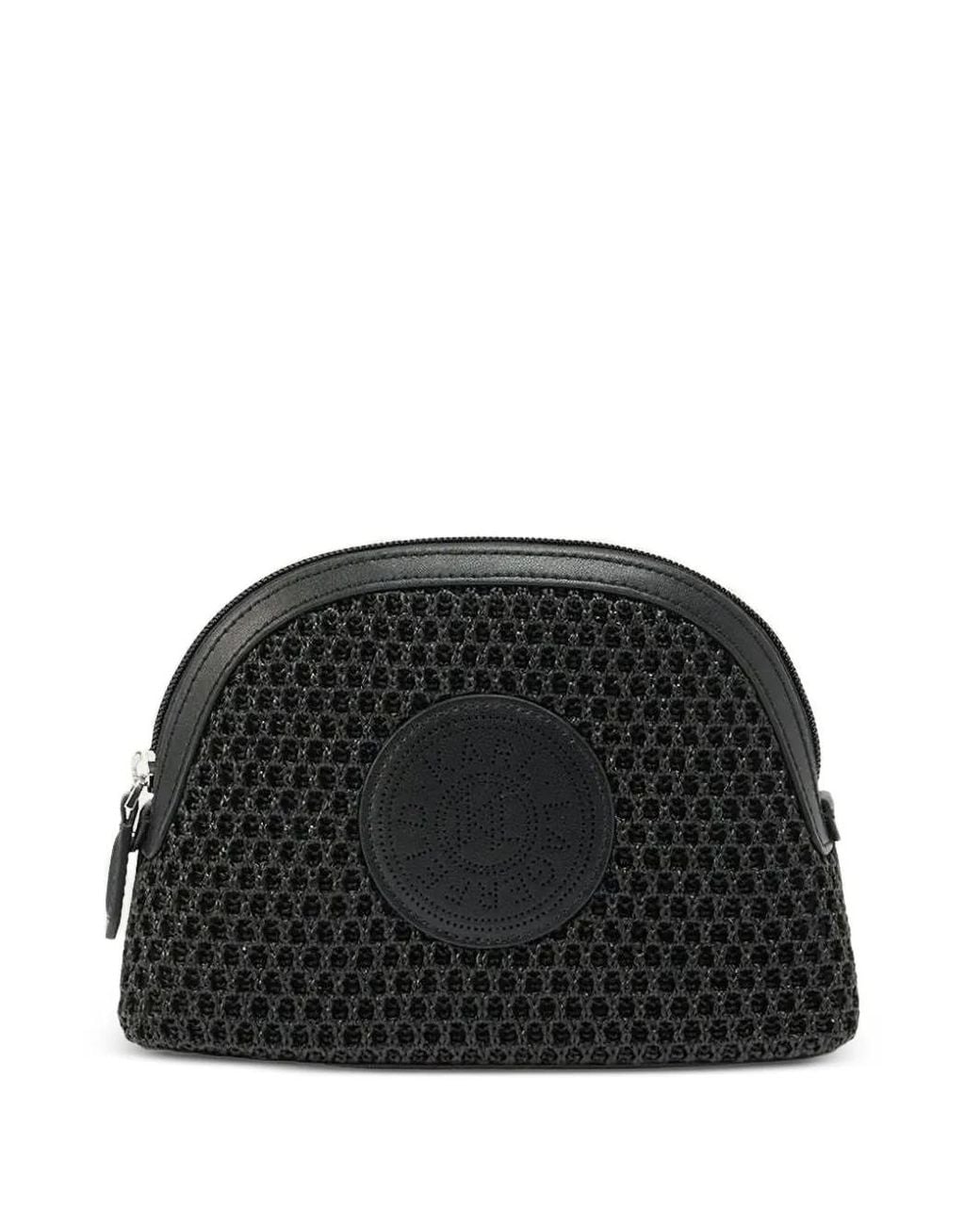 Karl Lagerfeld Black Trousse De Toilette K/Circle En Mesh