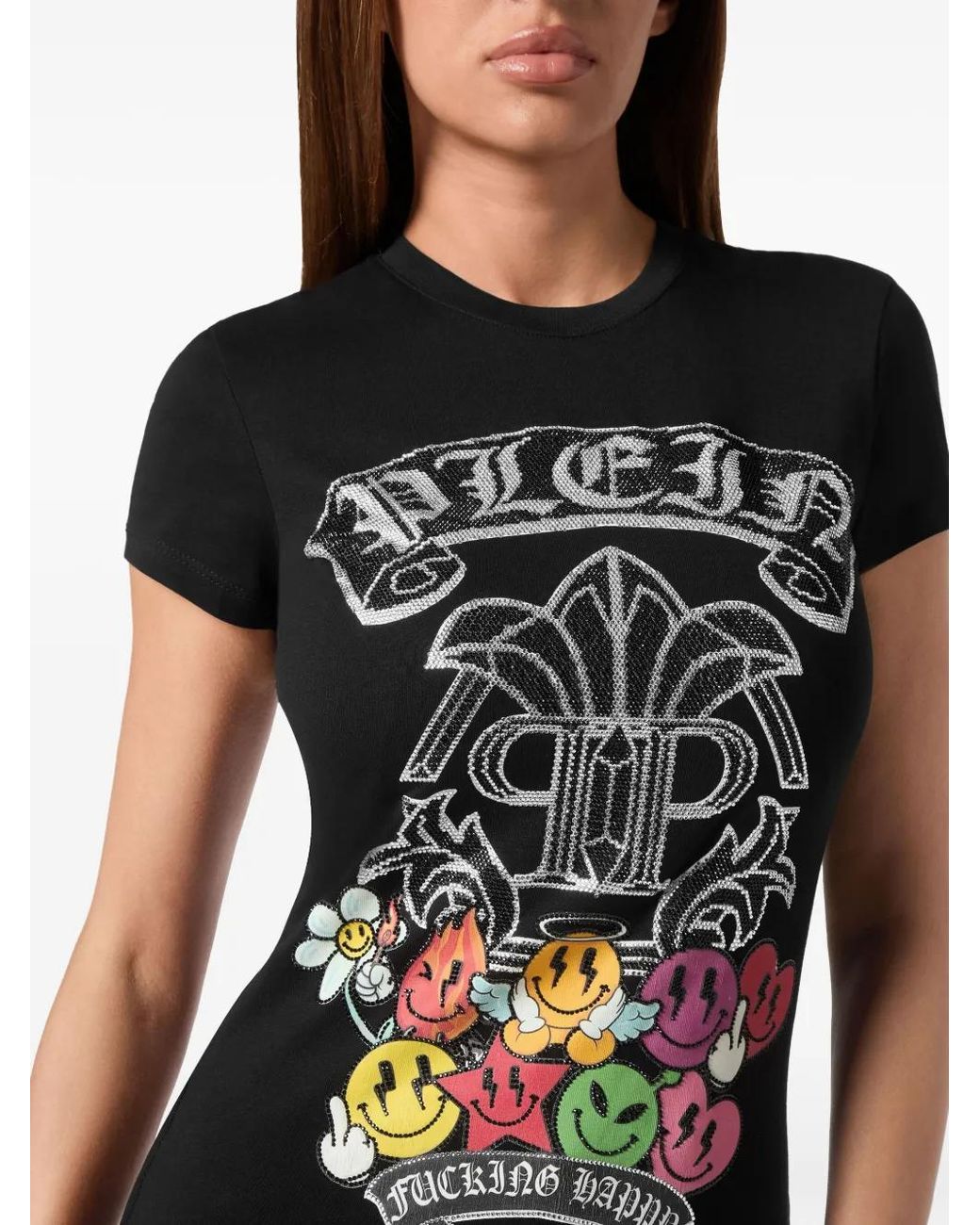 Philipp Plein Black Sexy Pure T-Shirt