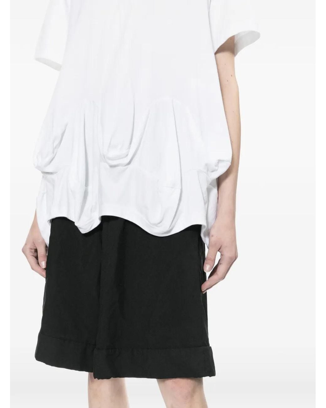 Comme des Garçons Black Ruffled Shorts