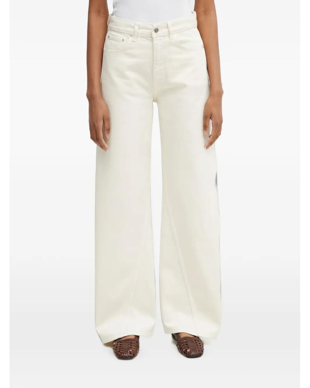 Anine Bing White Brie Jean