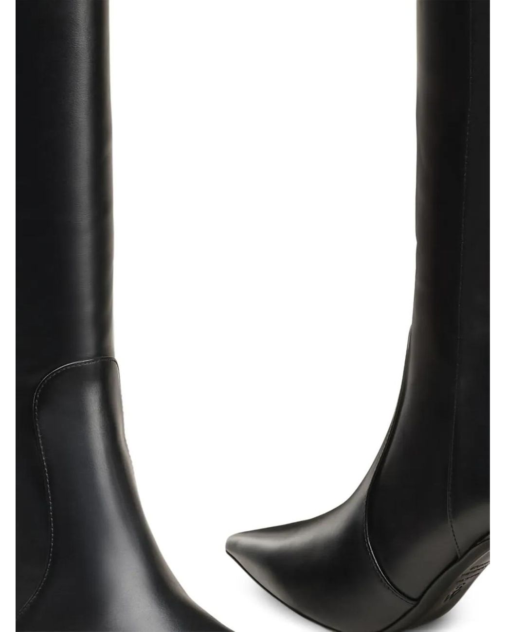 Stuart Weitzman Black 85Mm Vinnie Pointed Zip Boots