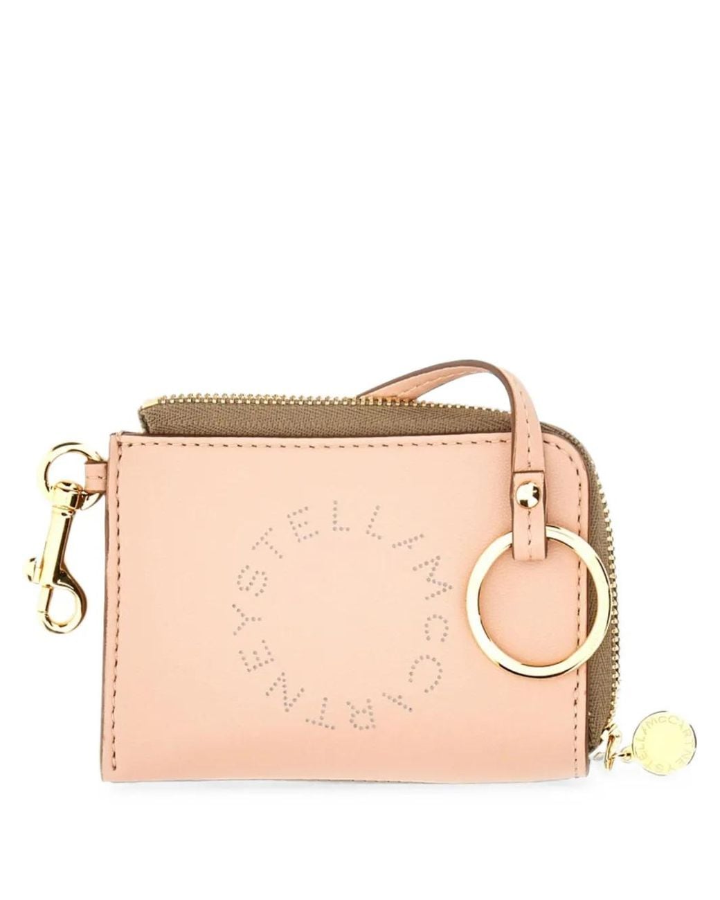 Stella McCartney Pink Logo-Print Wallet
