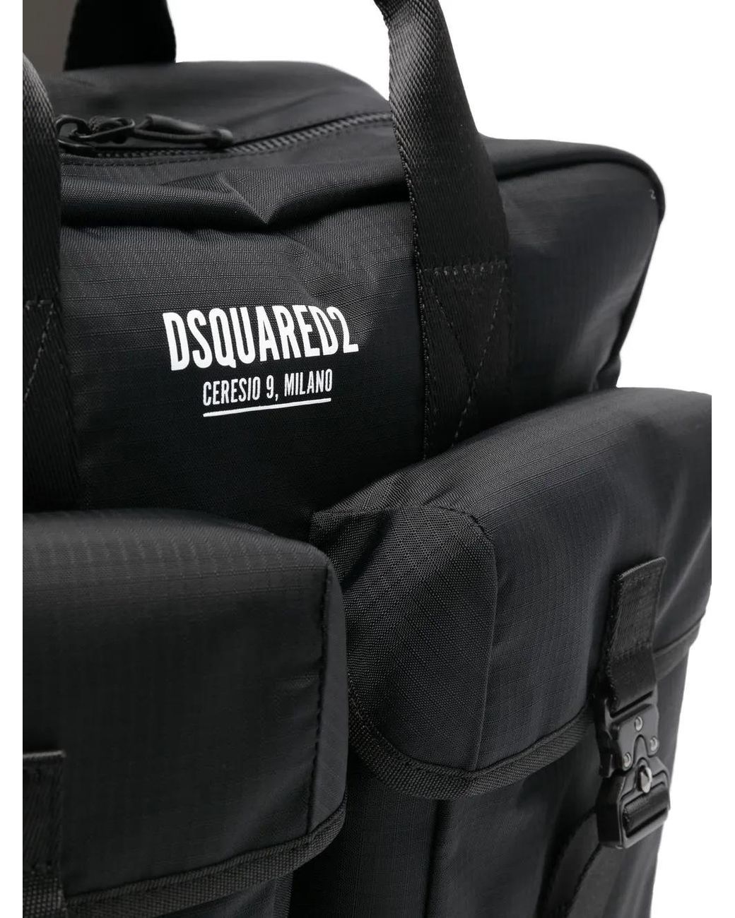 DSquared² Laptoptas Met Dubbele Patch in het Black voor heren