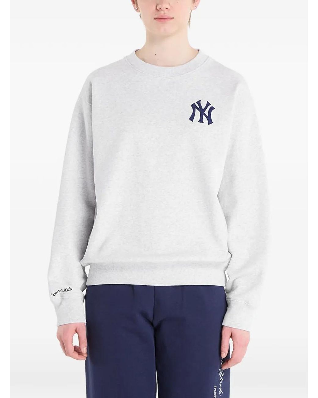 Sporty & Rich White Sweat Heritage Yankees Serif