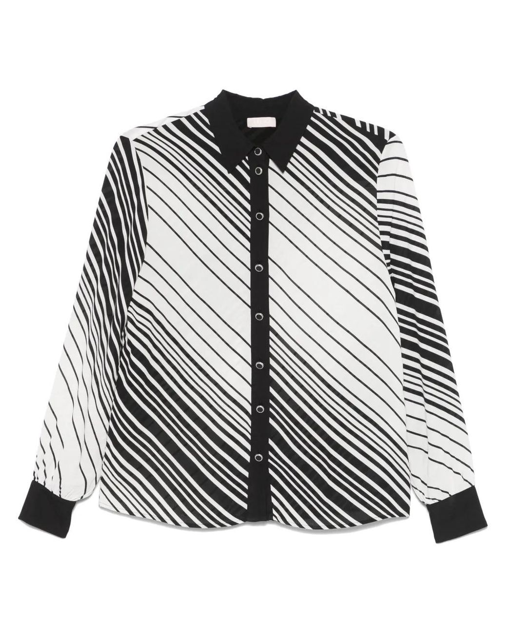 Liu Jo Black Striped Shirt