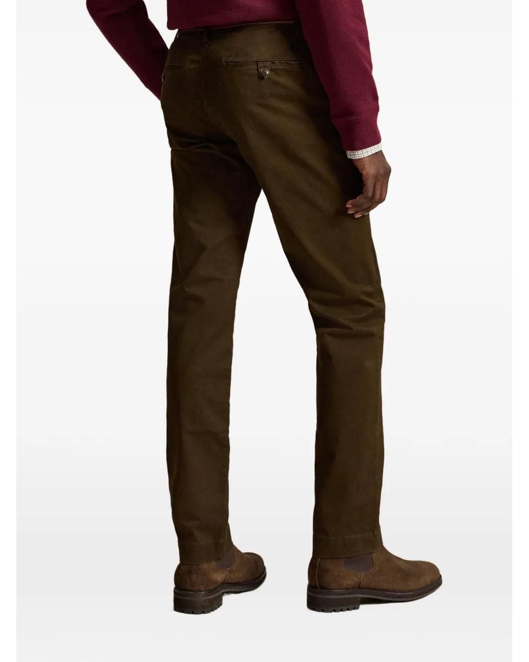 Polo Ralph Lauren Brown Bedford Straight-Leg Trousers for men