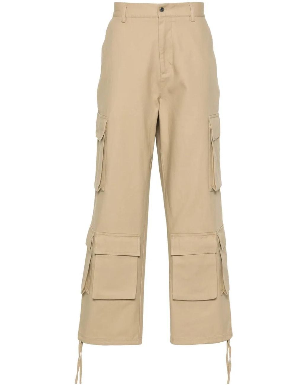 Represent Natural Logo-Plaque Cargo Trousers for men