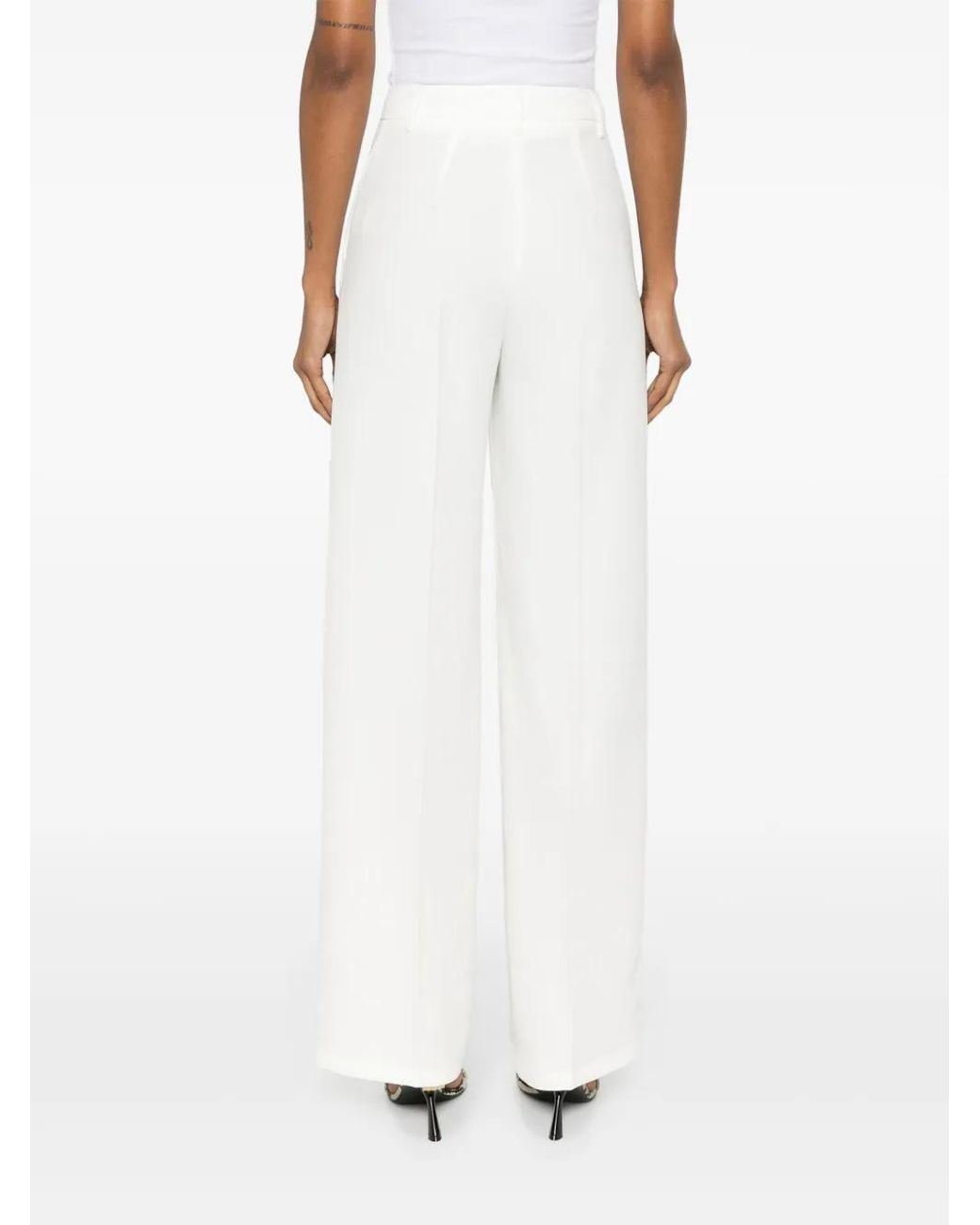 Blanca Vita White Plectra Trousers