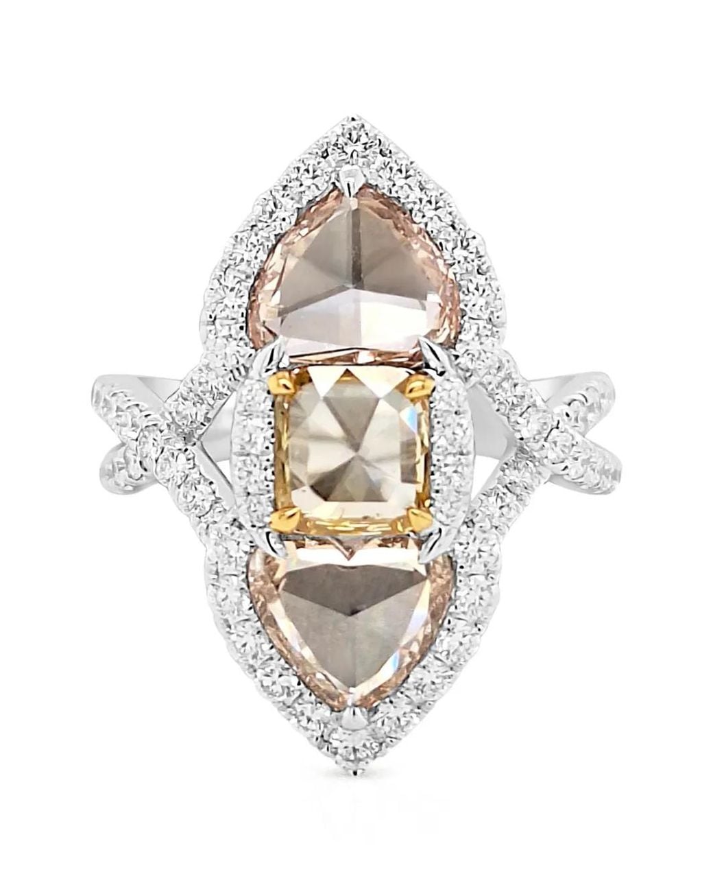 HYT Jewelry White Cocktail Diamond Ring
