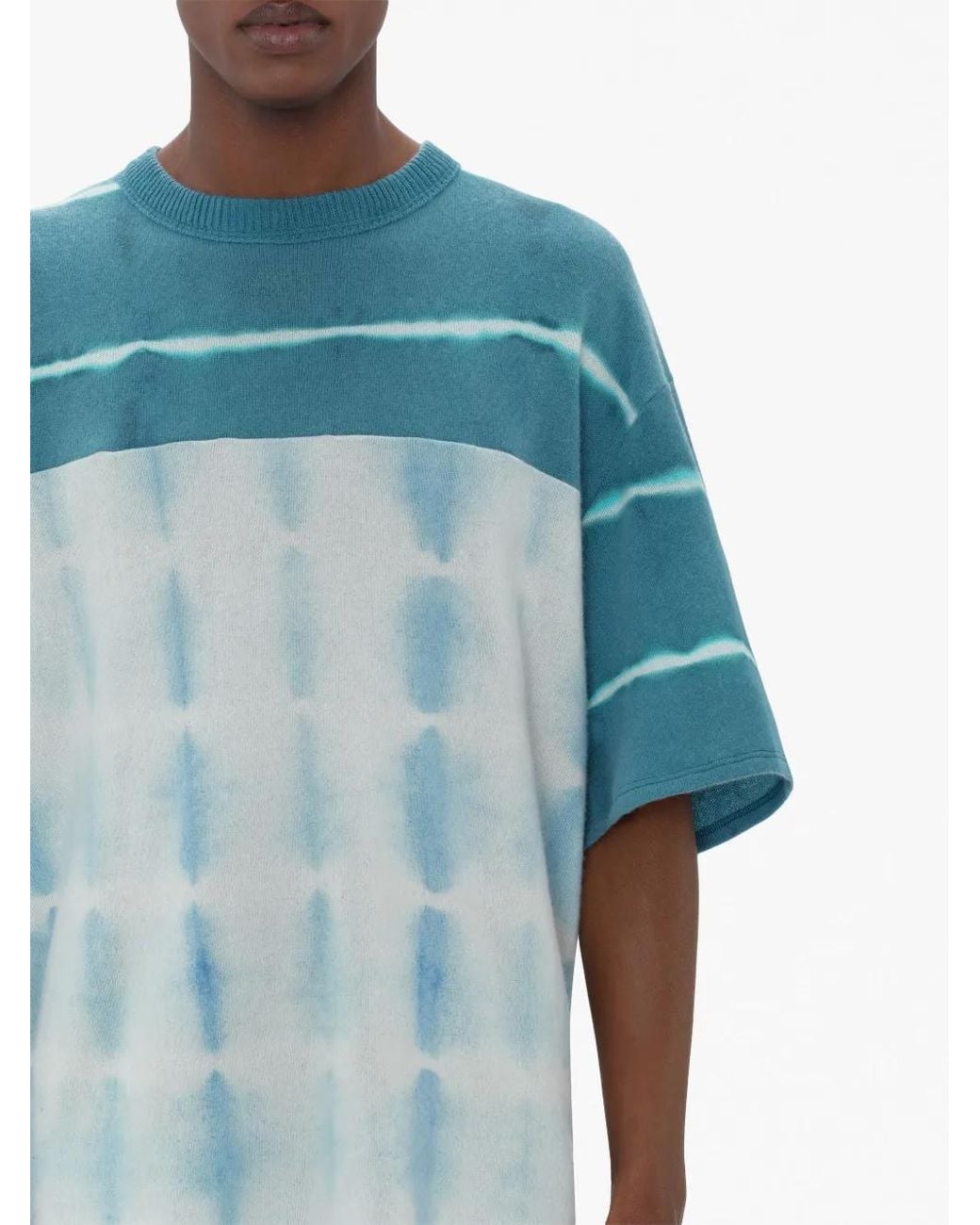 Amiri Blue Logo-print Tie-dye Sweatshirt for men