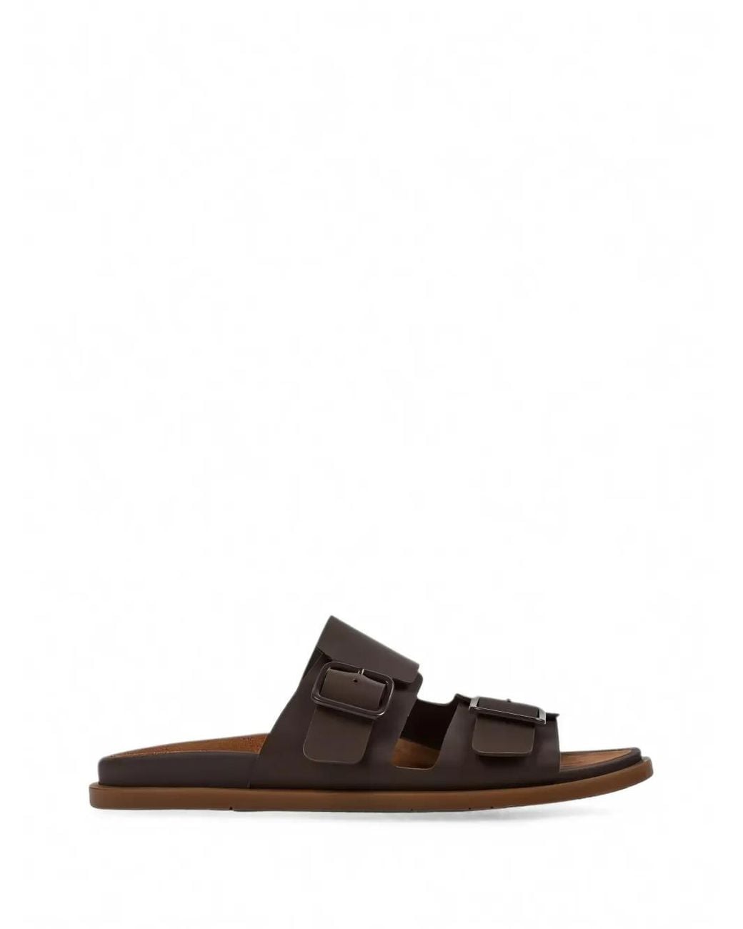 Camper Brown Lluc Buckle-Strap Sandals for men