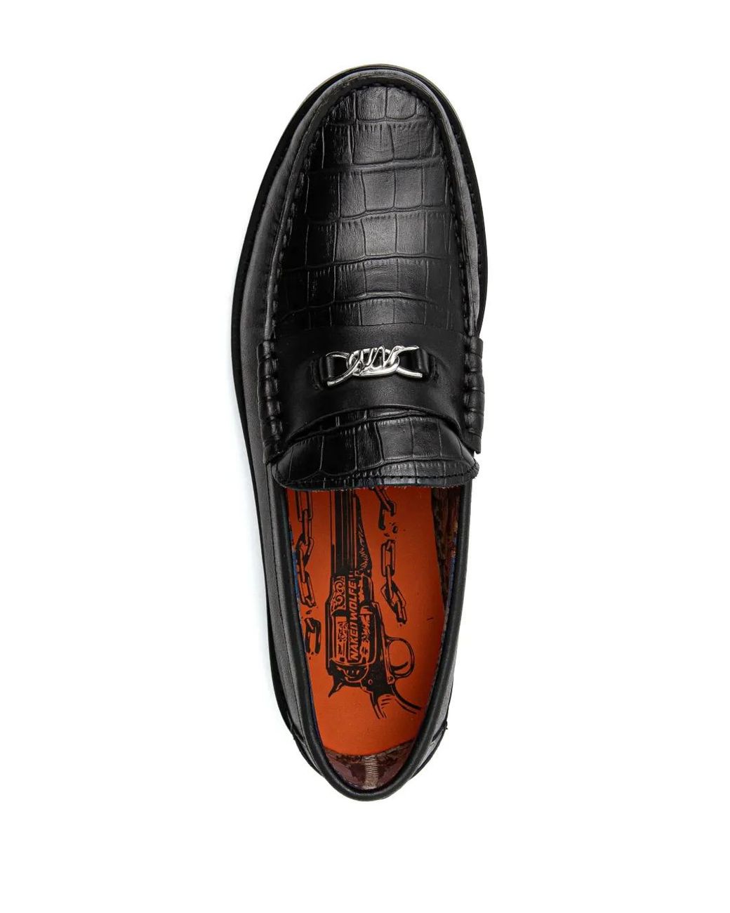 Naked Wolfe Black Roma Loafers for men