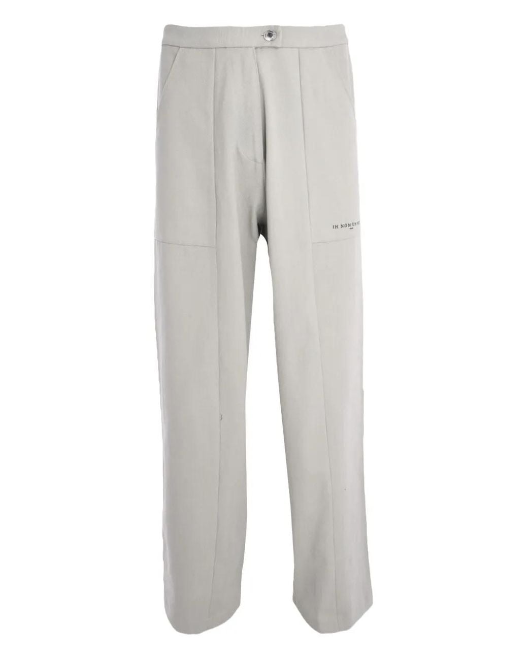 Ih Nom Uh Nit Gray Canvas Trousers for men