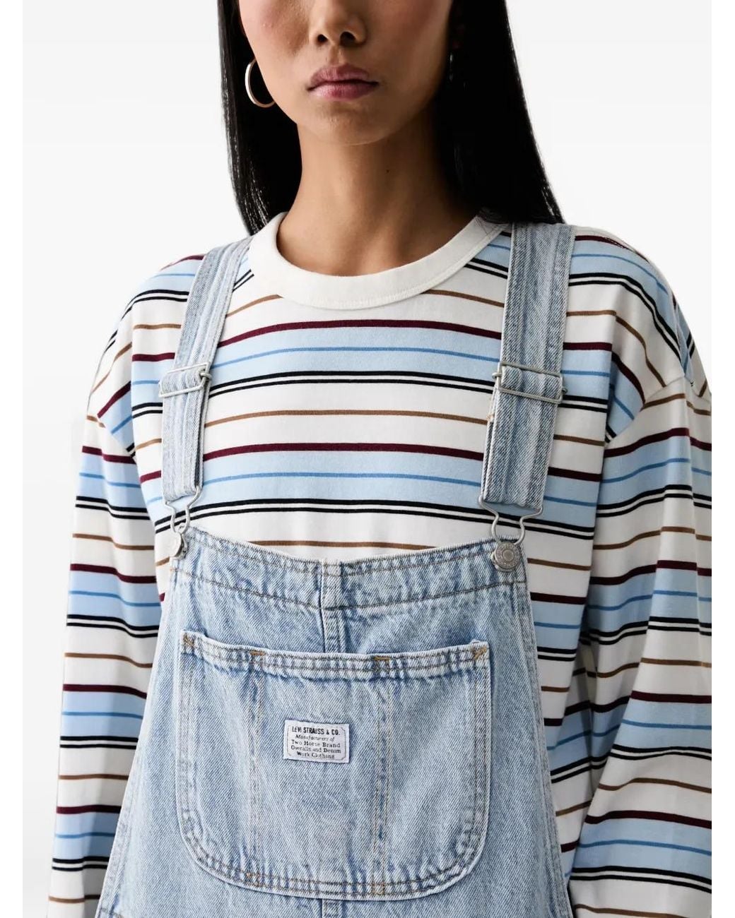 Levi's Blue Utility Straight-Leg Denim Overalls