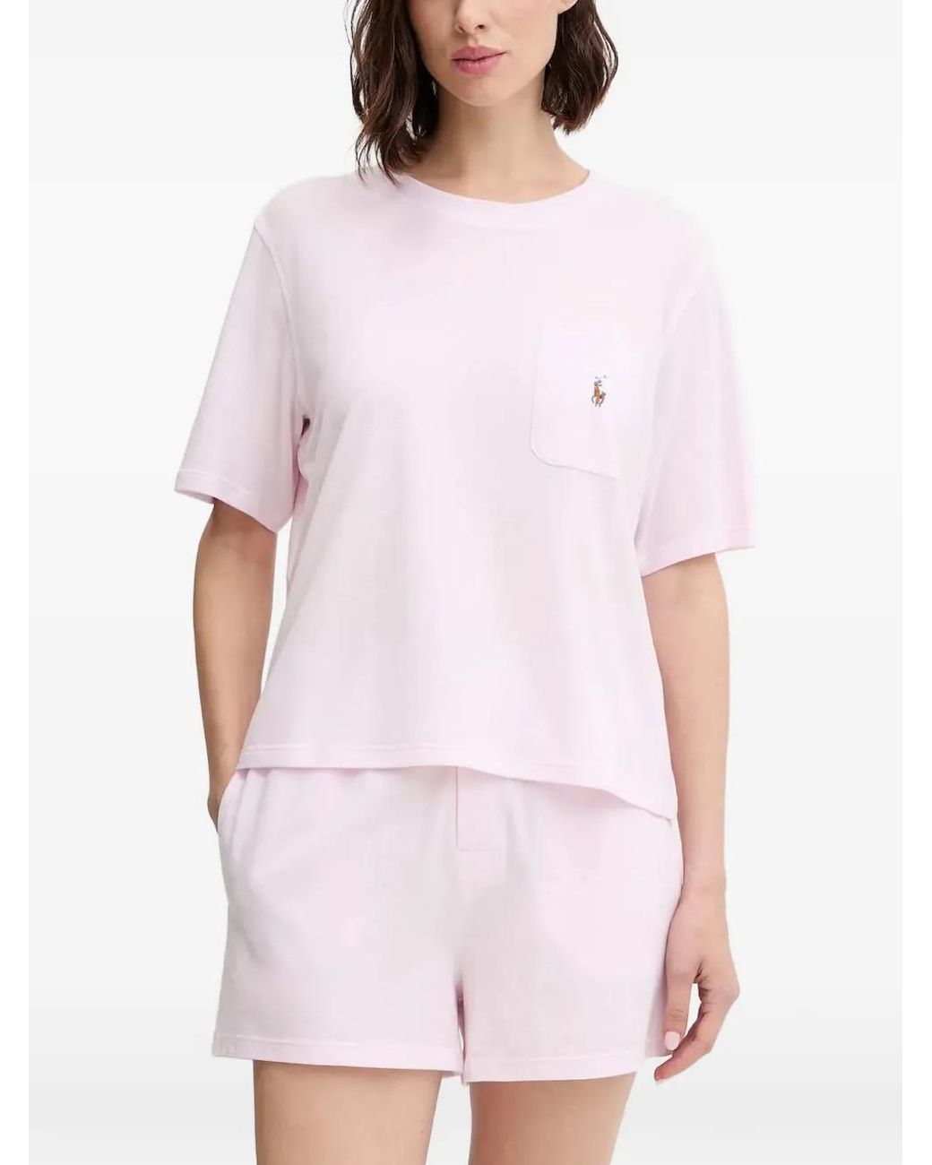 Polo Ralph Lauren White Pocket Logo Pyama Set