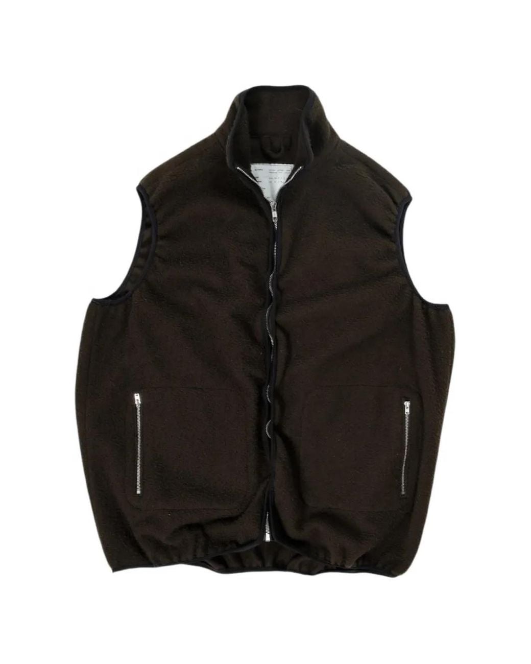 Camiel Fortgens Black Gilet Zippé En Polaire