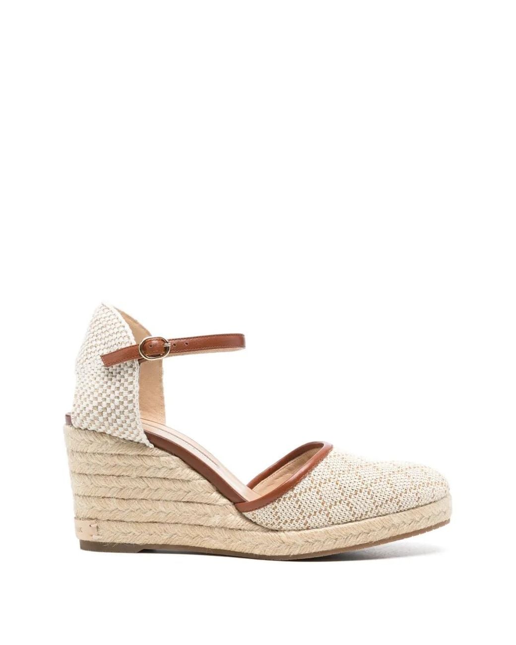 Manolo Blahnik Natural Espadrahi Wedge Espadrilles