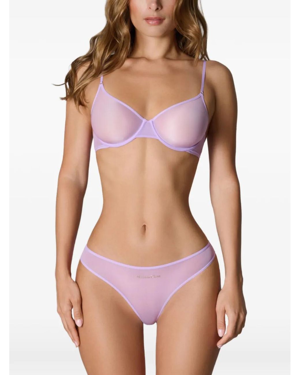 Maison Close Purple Double Sens Corbeille Sheer Bra
