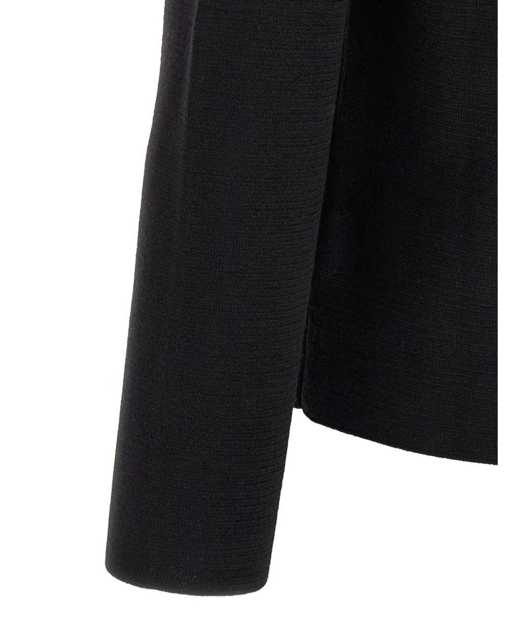 Zanone Black Cardigan Saharan Boutonné for men