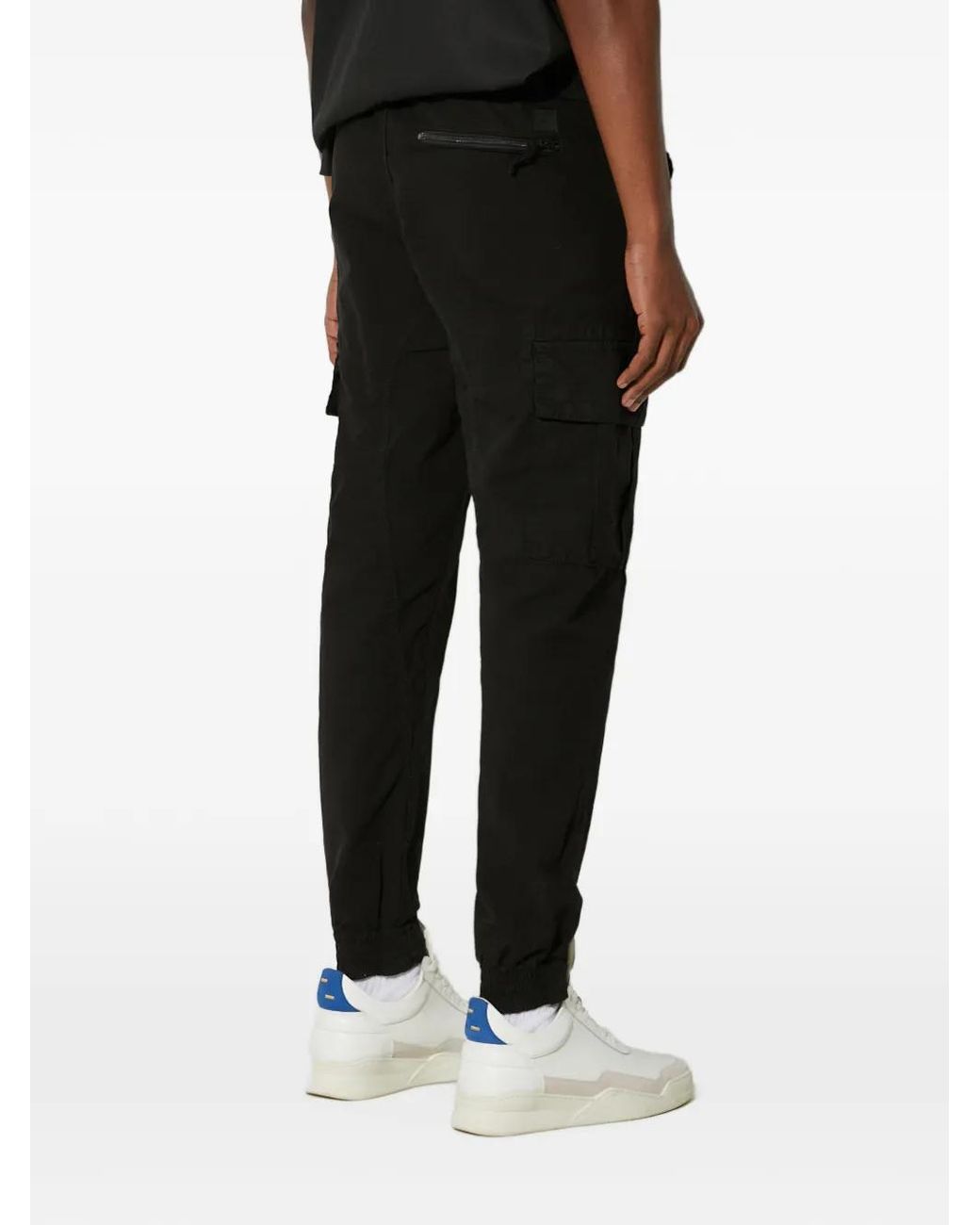 Alpha Industries Black Ripstop Jogger Cargo Pants for men