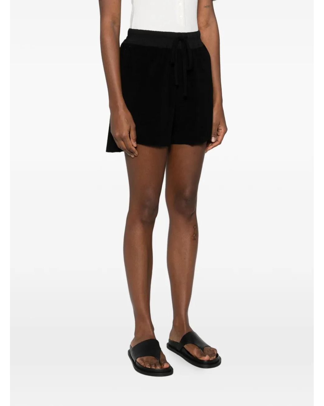Thom Krom Black Short À Lien De Resserrage