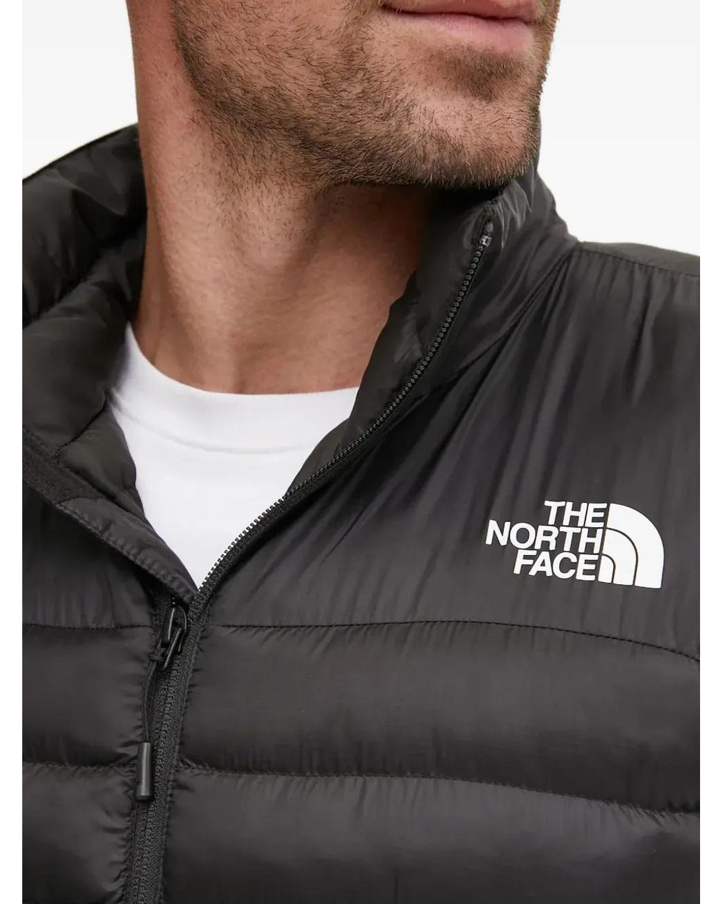 The North Face Black Terra Peak Zip Padded Gilet for men