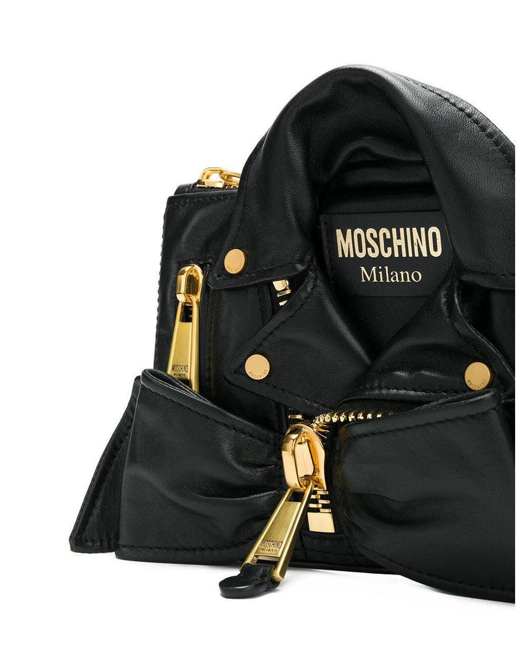 Bolso con diseño de chaqueta Moschino de color Negro | Lyst