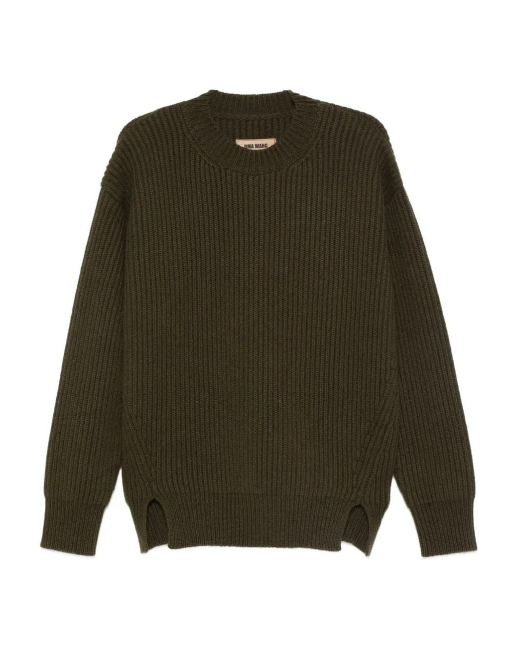 Uma Wang Geribbelde Sweater in het Green