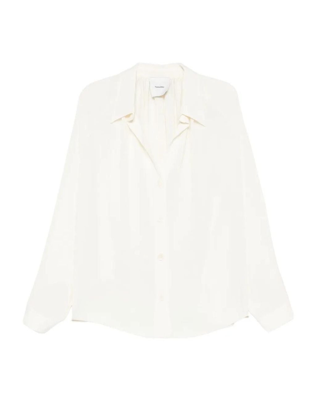 Nanushka White Long-Sleeve Shirt