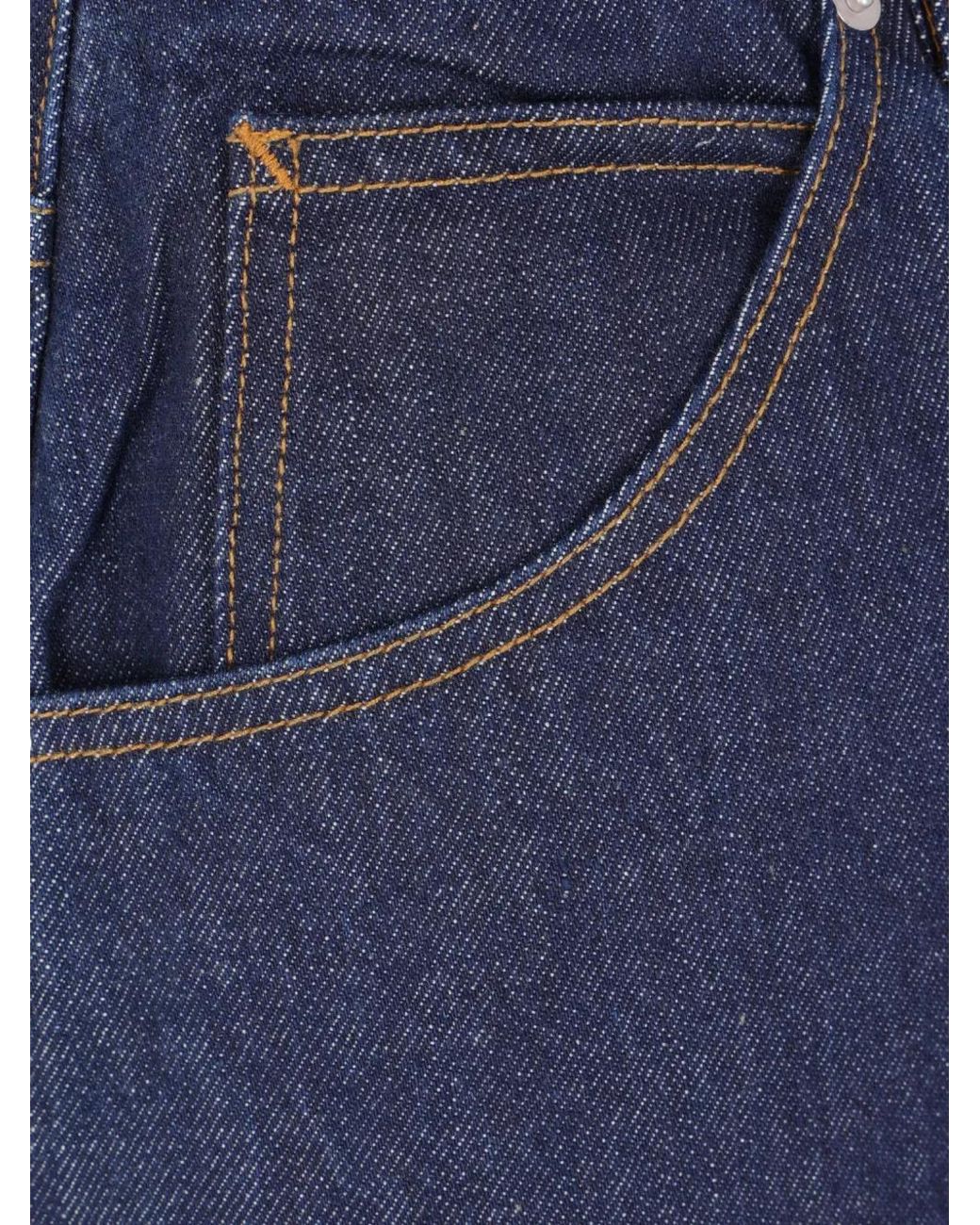 Cherry World Blue Embroidered Jeans for men