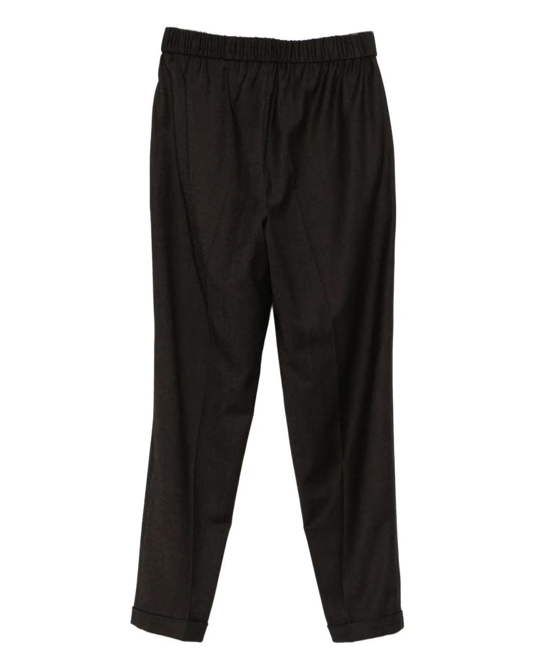 Antonelli Black Elasticated-Waist Trousers