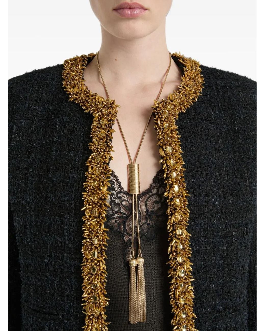 Balmain Tweed Jack in het Black