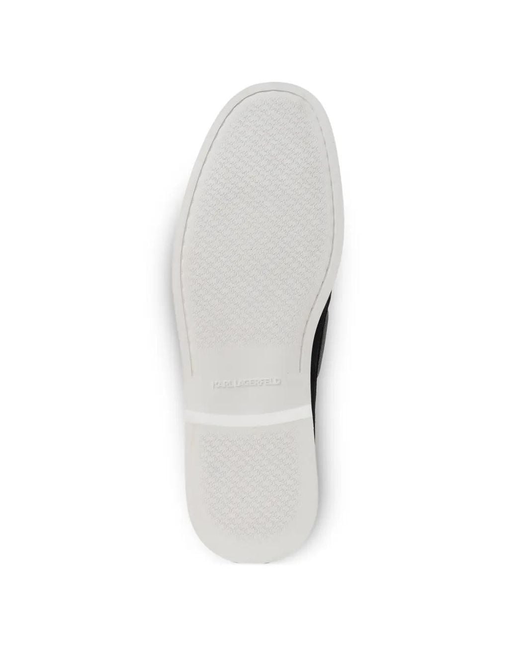 Karl Lagerfeld White Kori Boat Shoes for men
