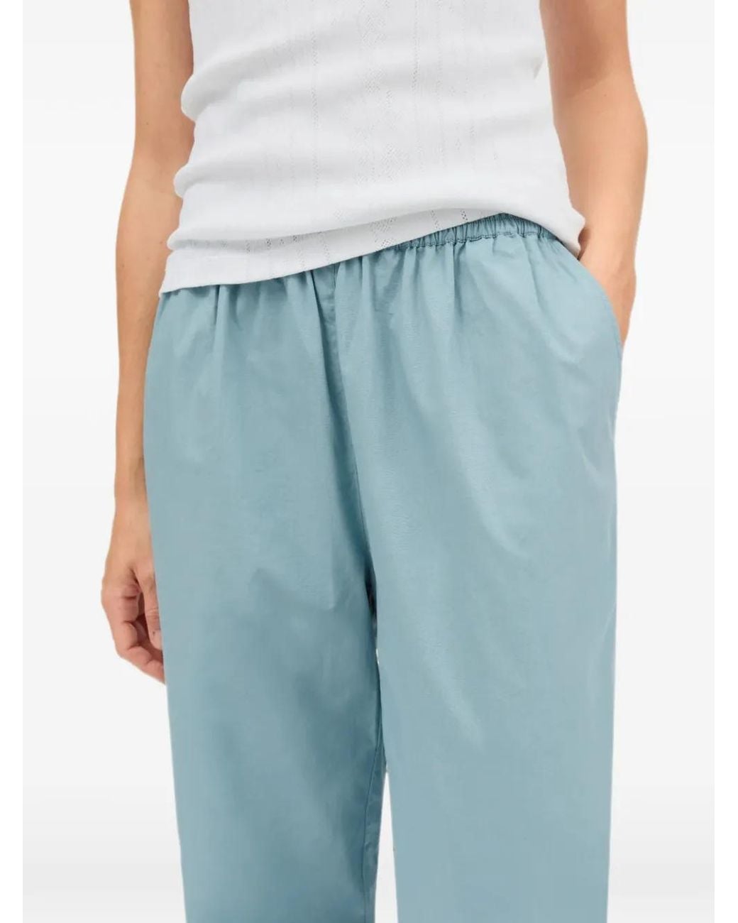 Skall Studio Blue Edgar Cropped Trousers