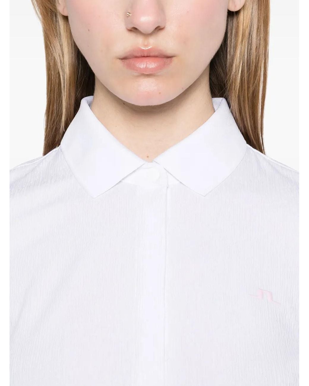 J.Lindeberg White Karlie Polo Top