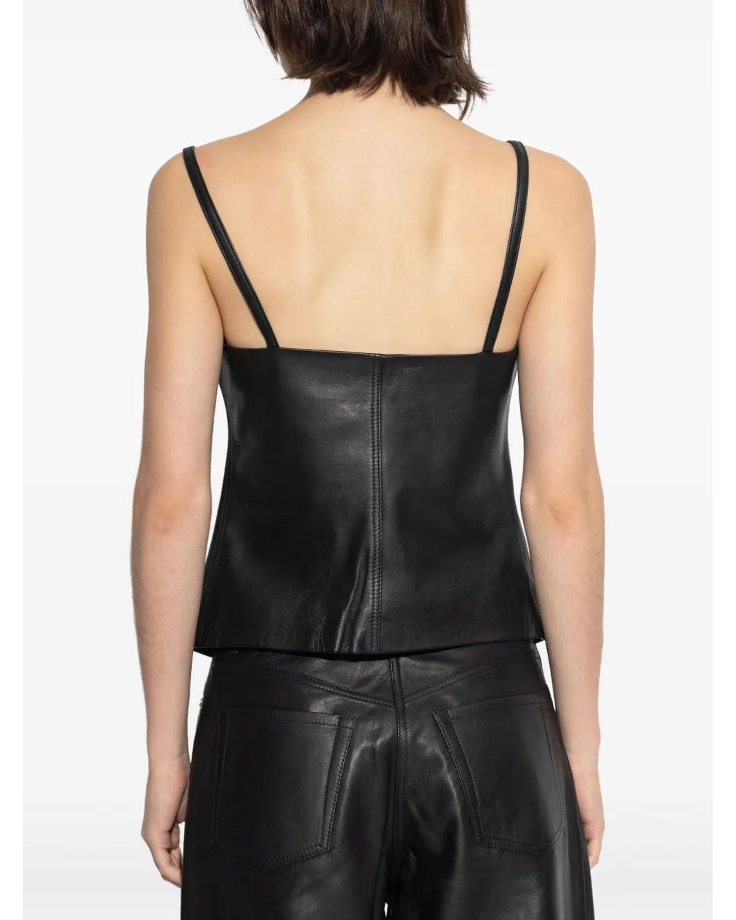 Samsøe & Samsøe Black Salco Buttoned-Up Top