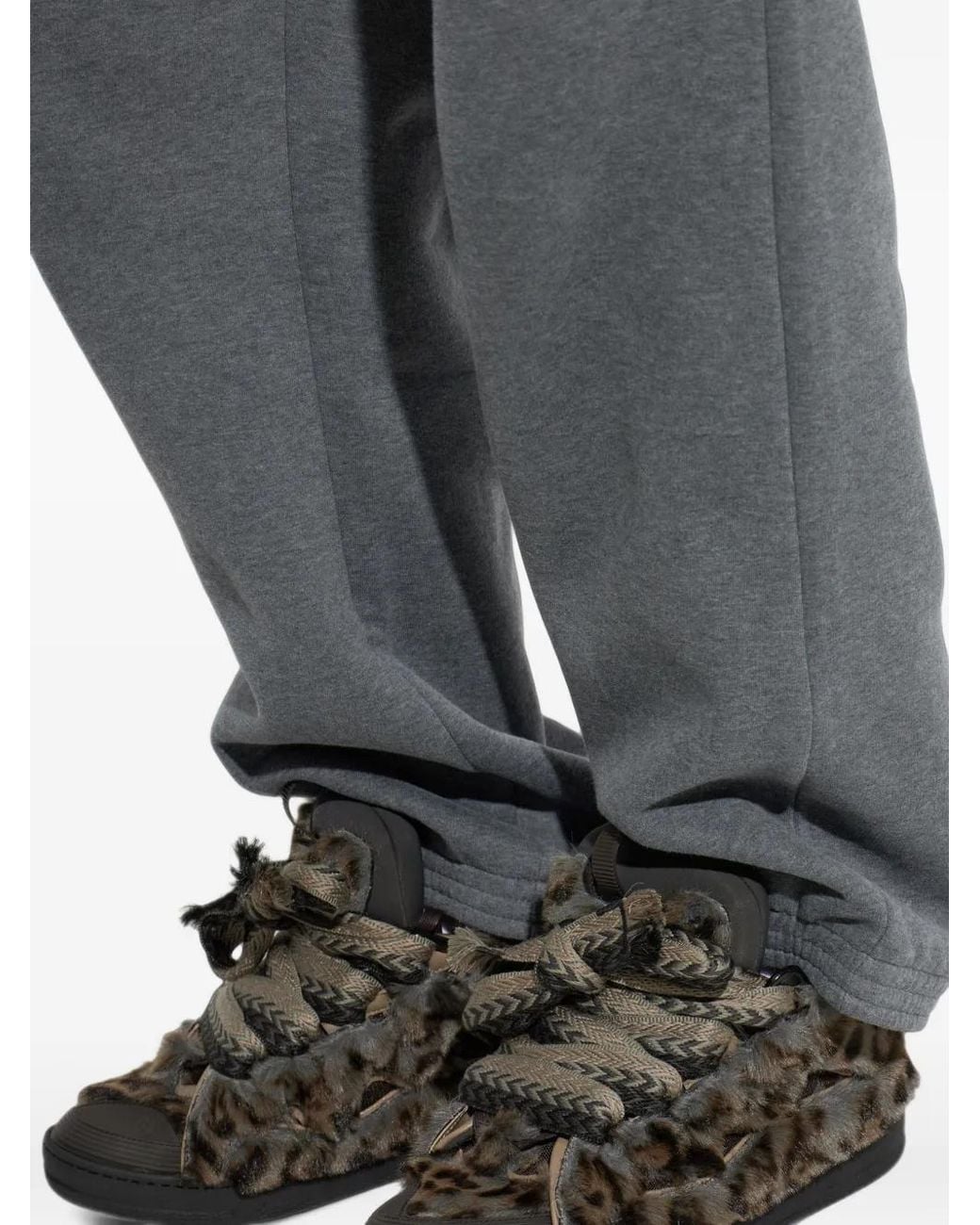 Lanvin Black Curb Sneakers