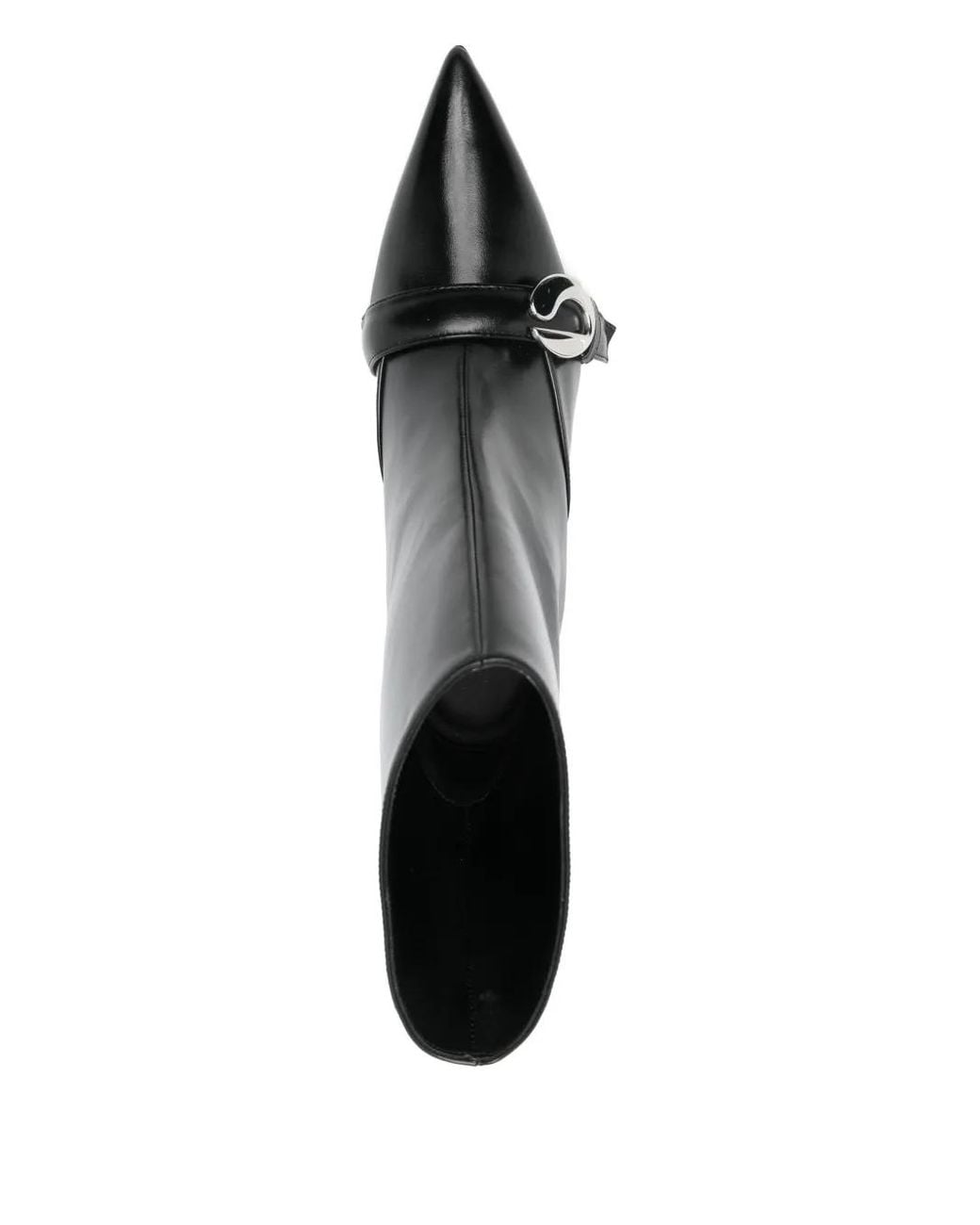 Coperni Black 70Mm Buckle-Fastening Pointed-Toe Boots