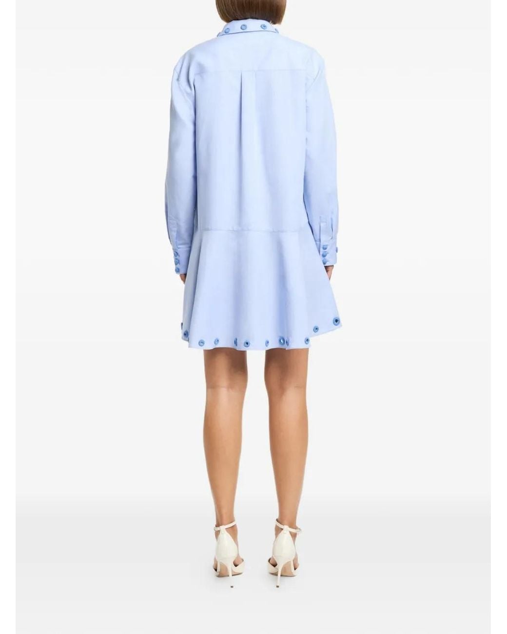 Cinq À Sept Giulia Mini-Jurk Met Gehaakt Detail in het Blue