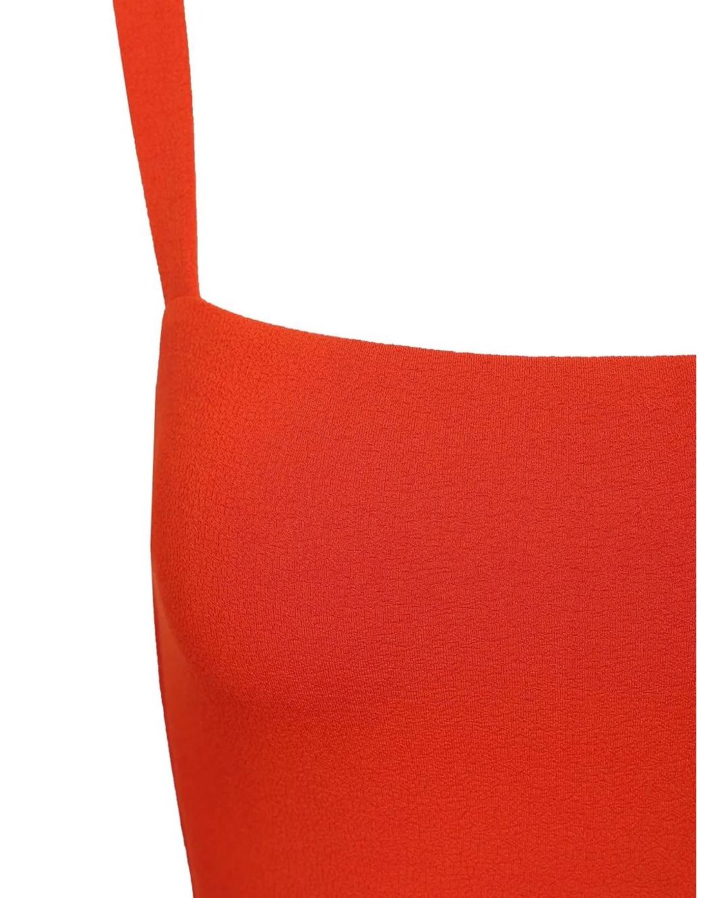 Matteau Red Square-Neck Swimsuit