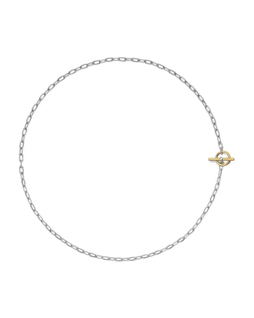 David Yurman Metallic Sterling Dy Madison Necklace