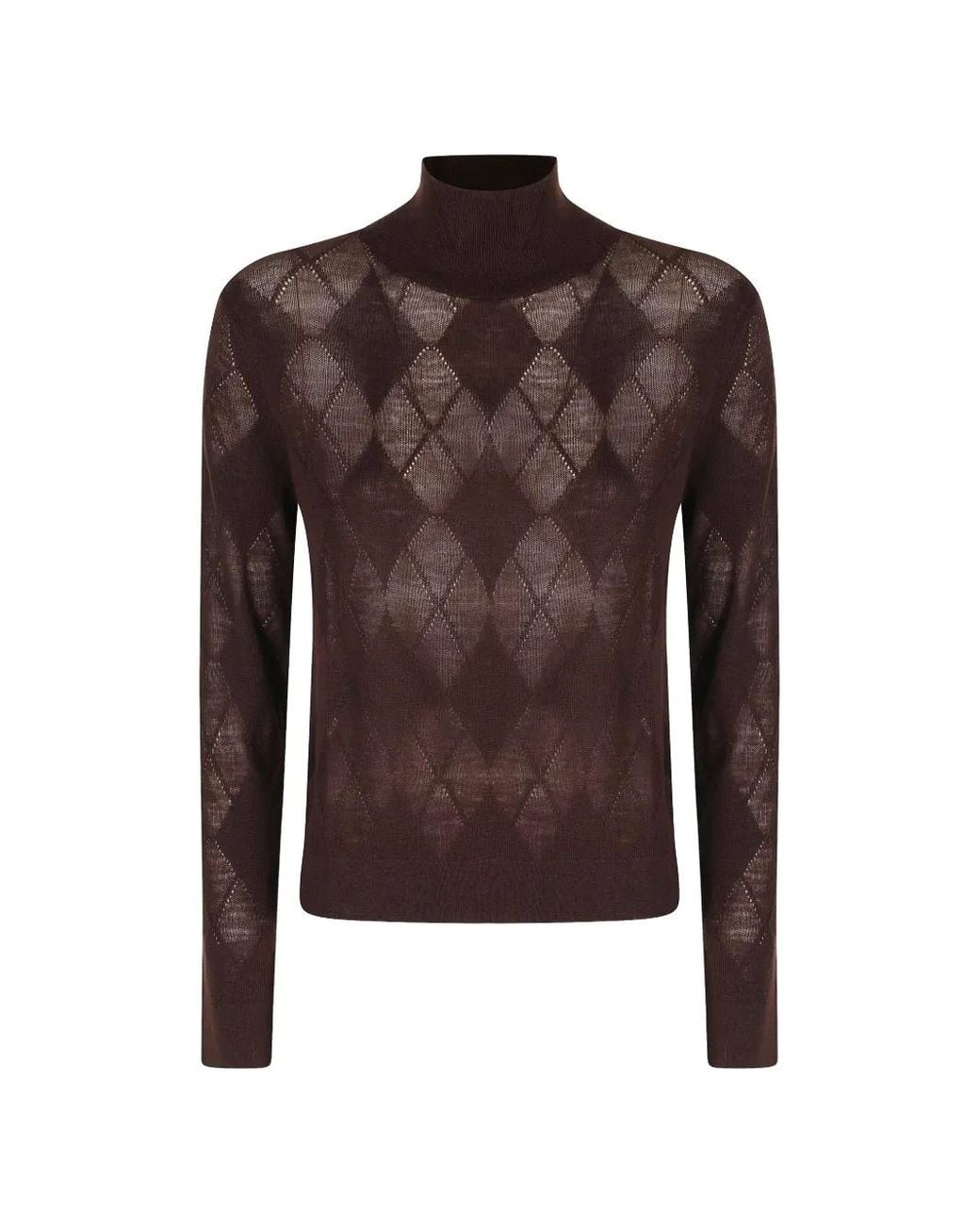 Ballantyne Brown Pullover Mit Argyle-Muster
