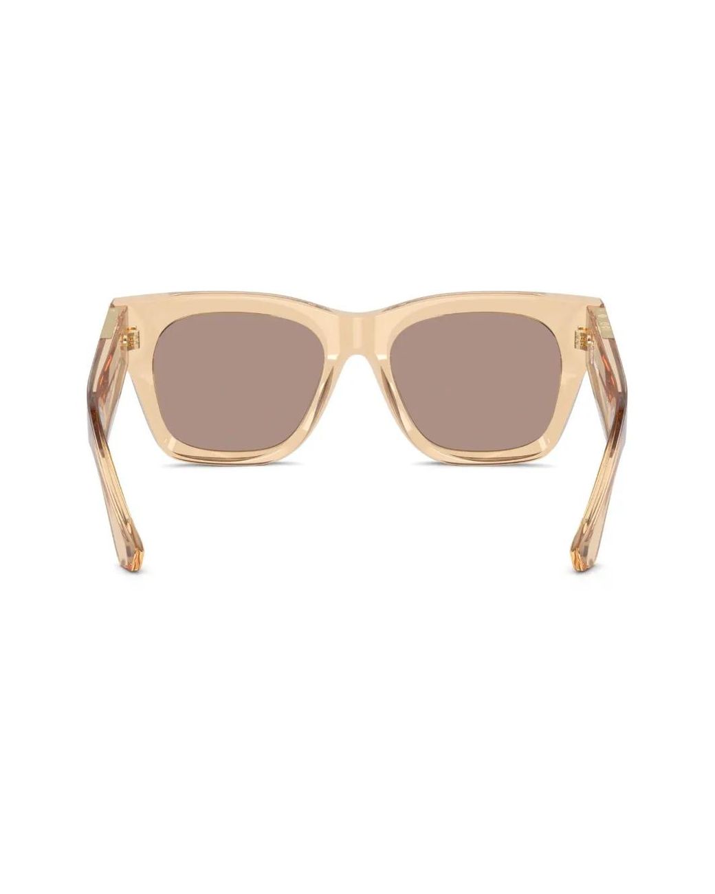 Burberry Natural Transparent Wayfarer-Frame Sunglasses