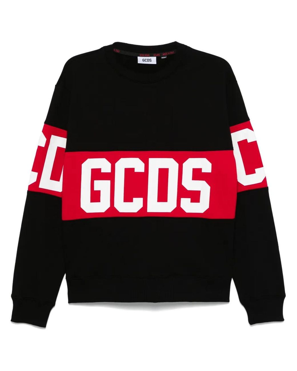 Gcds Red Sweatshirt With Print for men