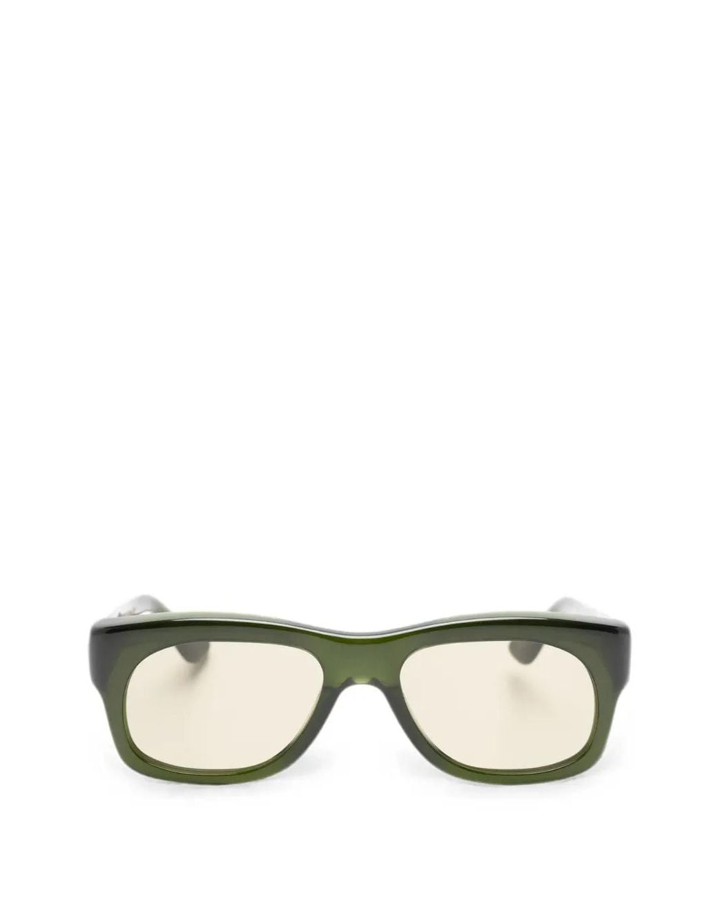Port Tanger Green Quwa Rectangle-Frame Sunglasses