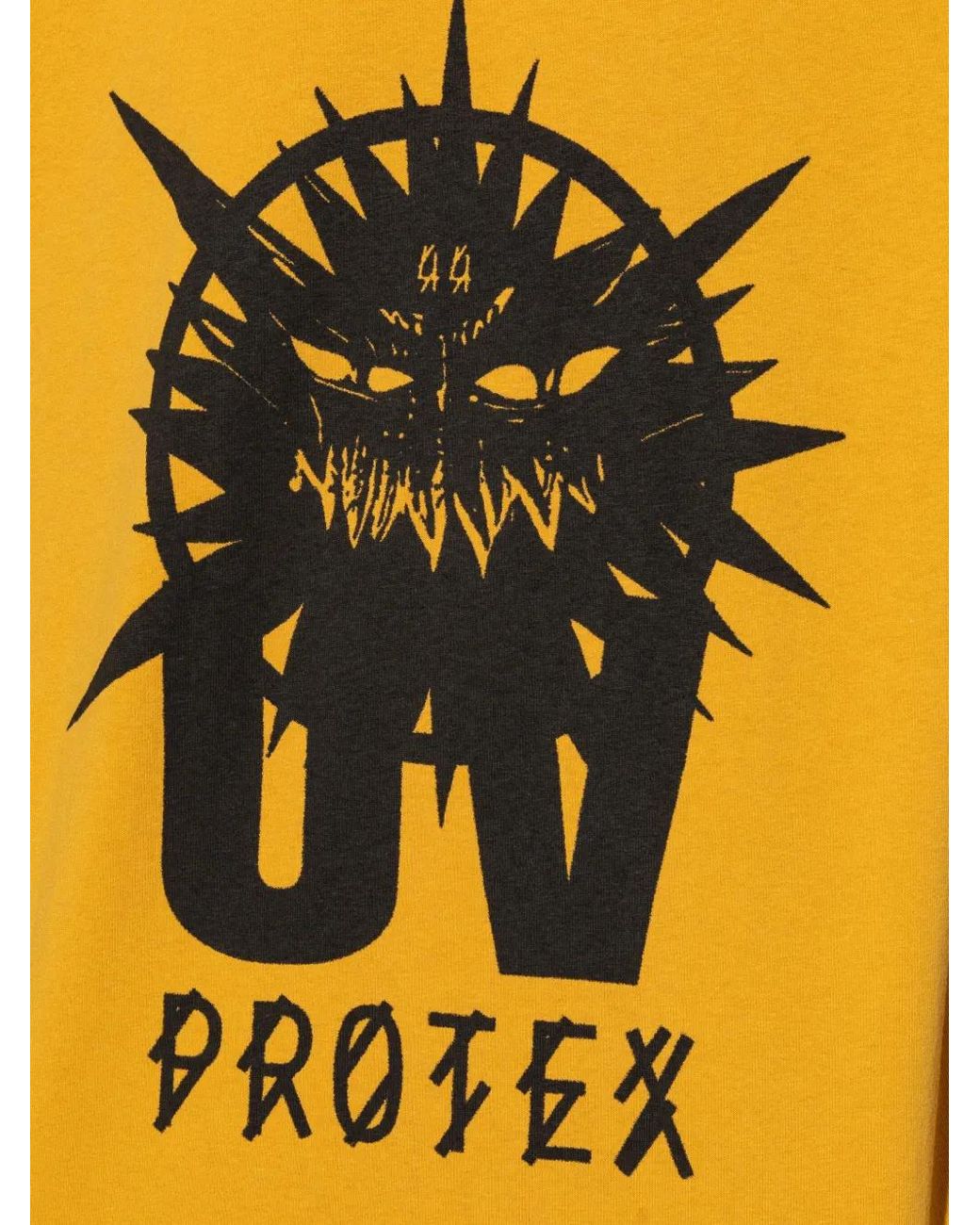 44 Label Group Yellow Printed T-Shirt for men